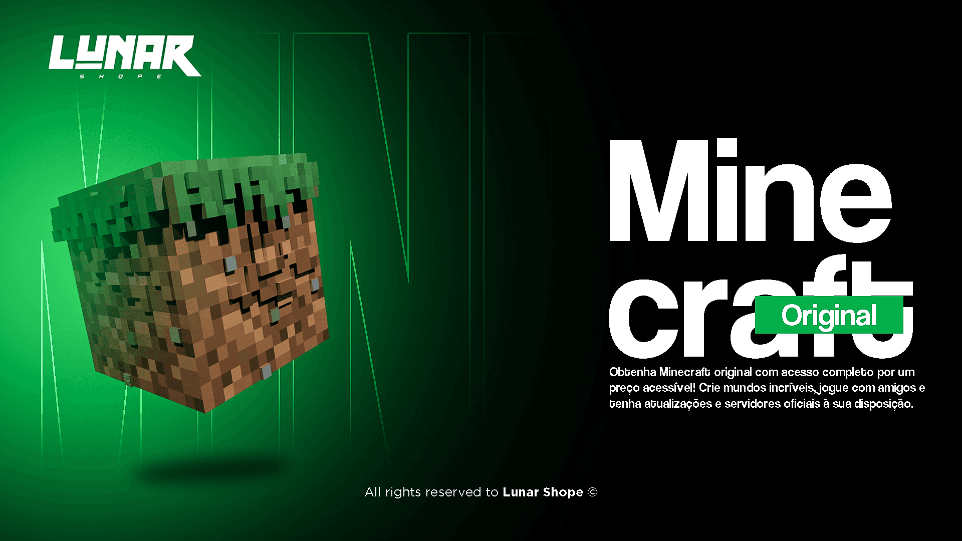 Minecraft Original Java + Bedrock (NFA) - Conta Completa