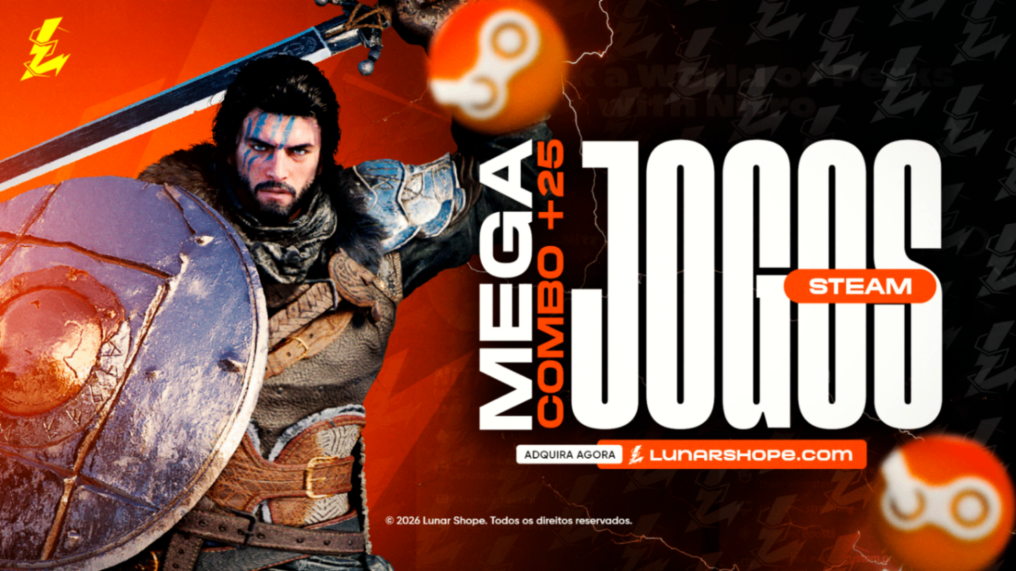 Imagem do produto MEGA COMBO +25 Jogos Steam da sua Escolha! (PC) Ativação Steam + 5 Bonus