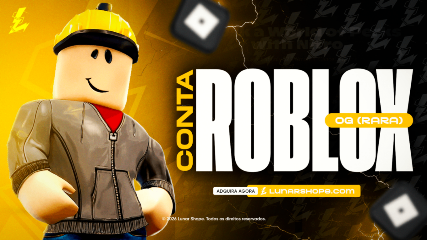 CONTA ROBLOX ANTIGA OG ( CONTA RARA )