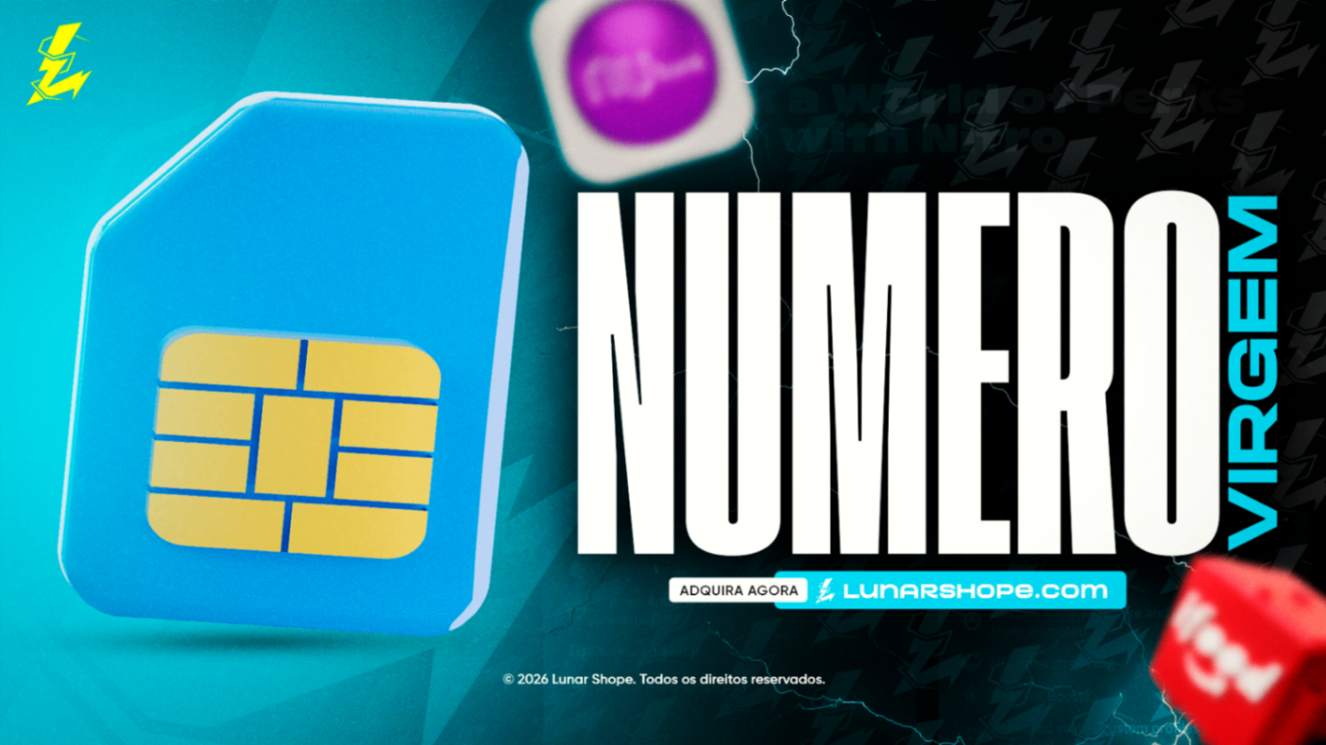 Imagem do produto NUMERO VIRGEM ( Whatsapp, Bancos, Sites Etc..